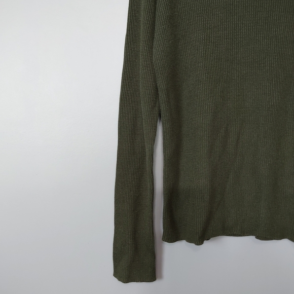 Just Female Women's Fuju Roll Neck Ribbed Knit Long Sleeves Sweater Green Size M - Picture 6 of 9